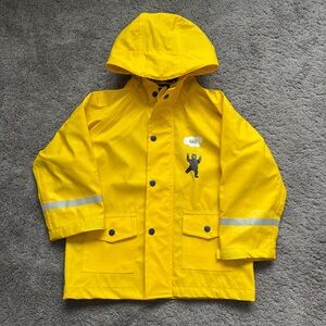 Has Kids Yellow Raincoat with Hood 5-7 years old